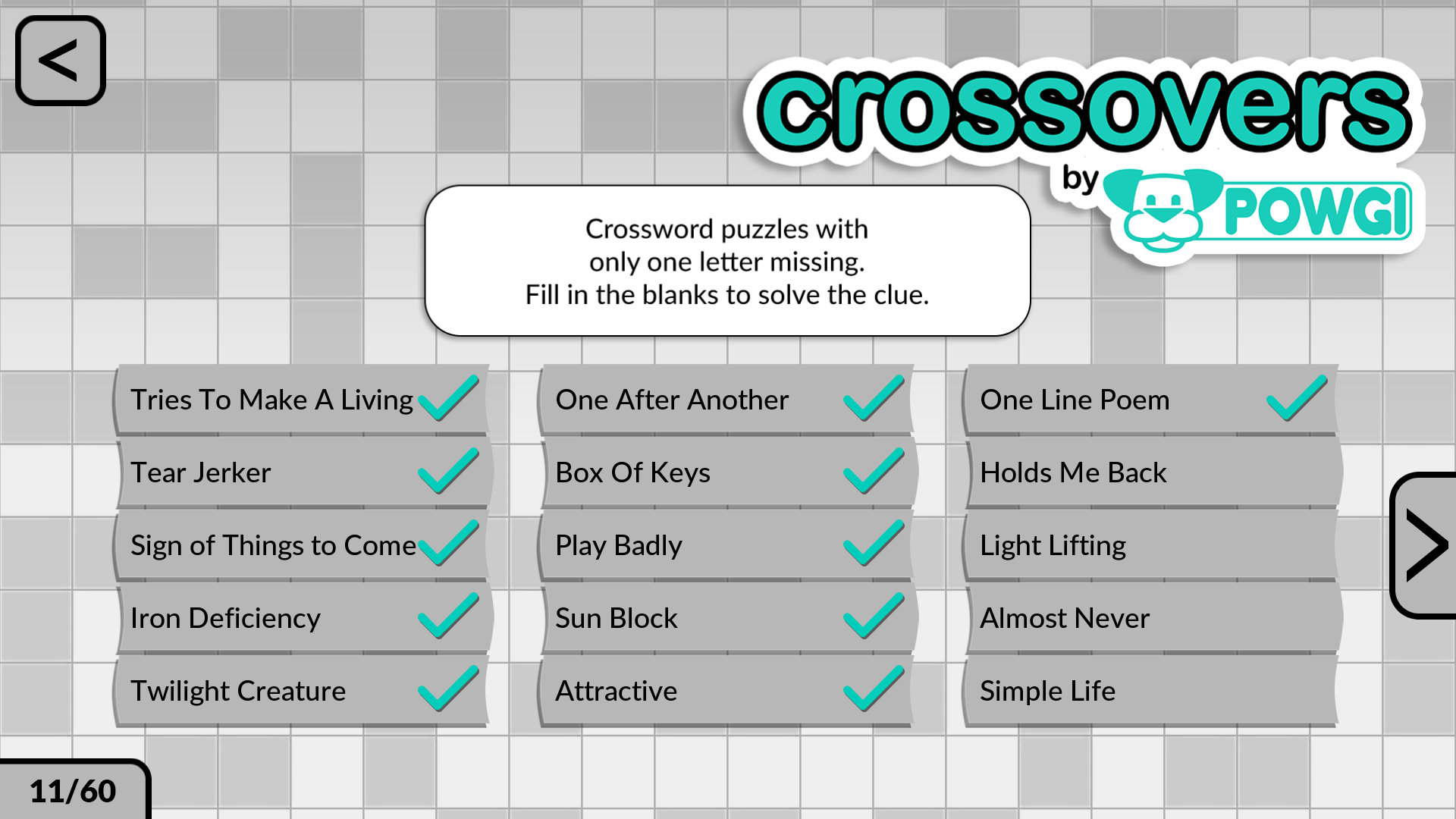 Word Puzzles by POWGI